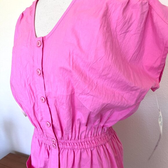 80's NWT LA BLANCA - Pink Romper - Size Medium - Picture 3 of 13